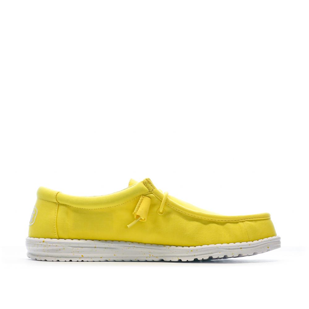 Hey Dude Chaussures Jaune Homme Hey Dude Wally Slub Canvas