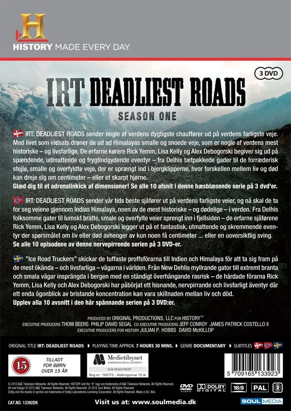 Deadliest Roads - Sæson 1 - DVD