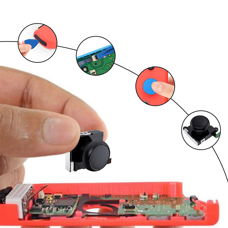 (25-tlg. Set) Nintendo Switch / OLED / Lite Joy Con Reparatur Set   Joycon Joystick Ersatz