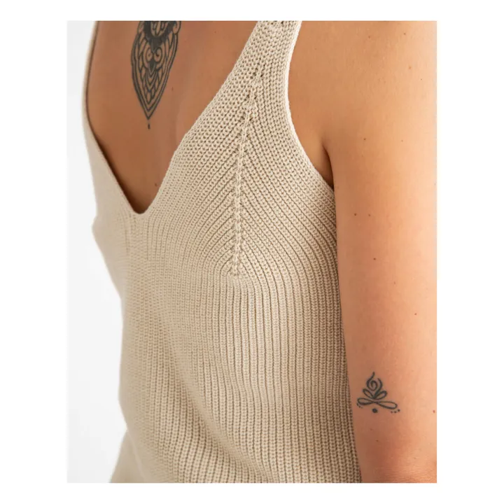 Matona Débardeur Maille Coton Bio | Beige