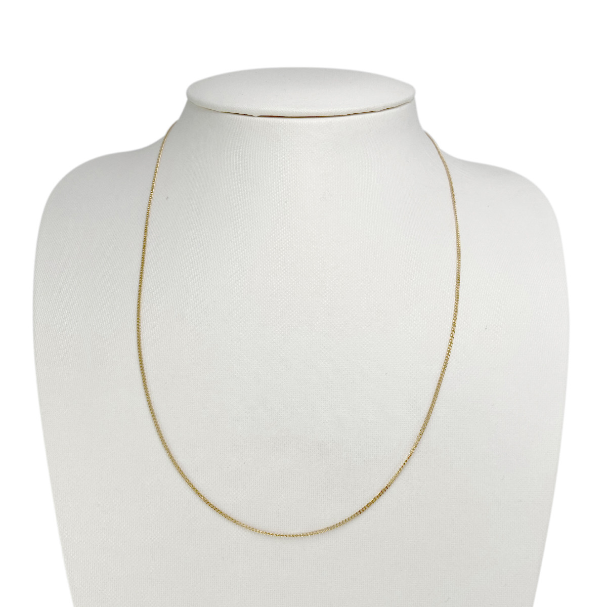 Chaine d'occasion or 750 jaune maille gourmette 51.5 cm