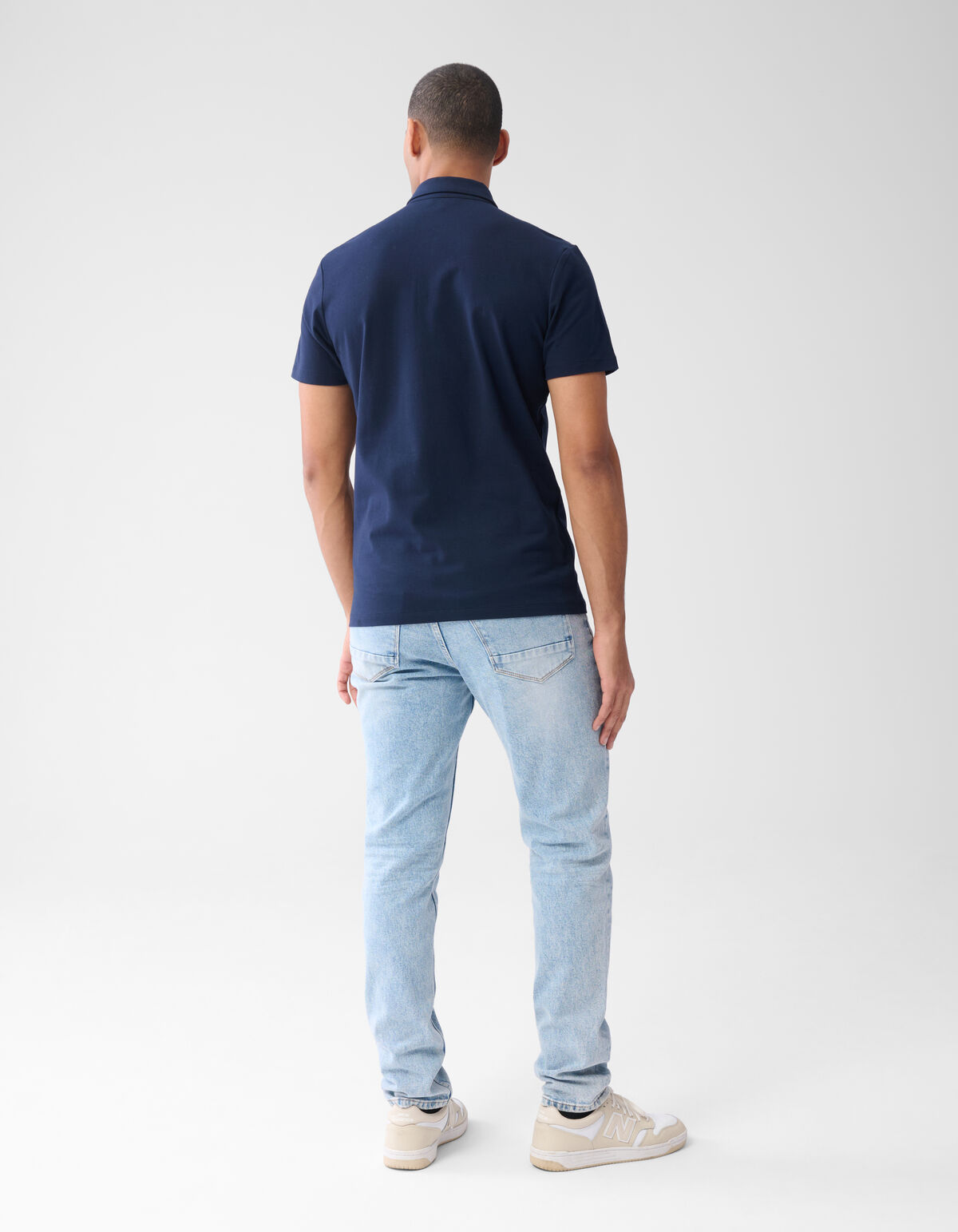 Jersey Polo Donkerblauw