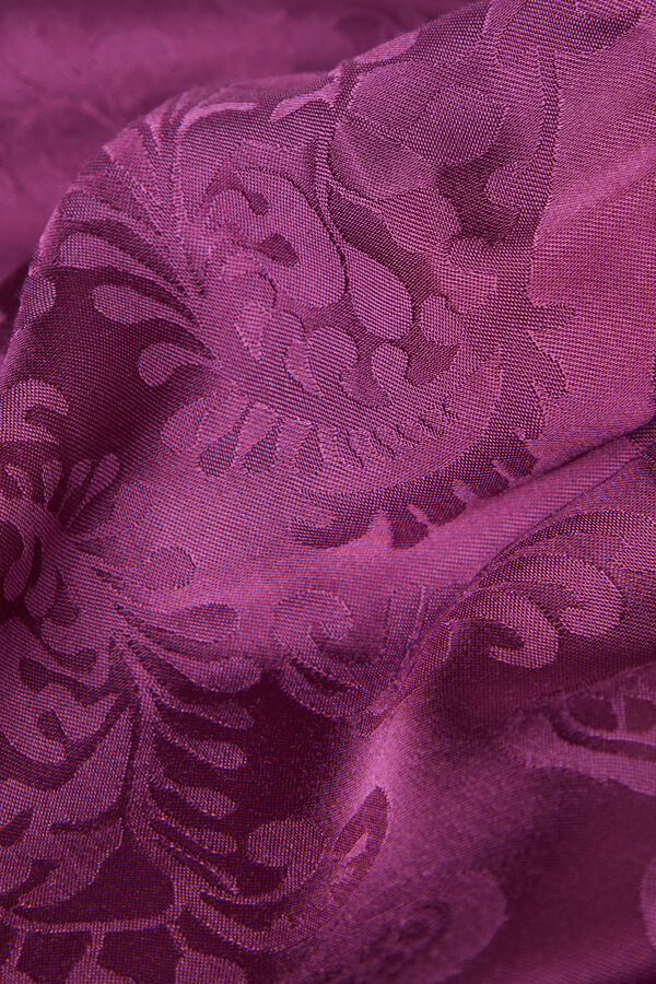 Shorts de veludo jacquard acetinado com estampa paisley