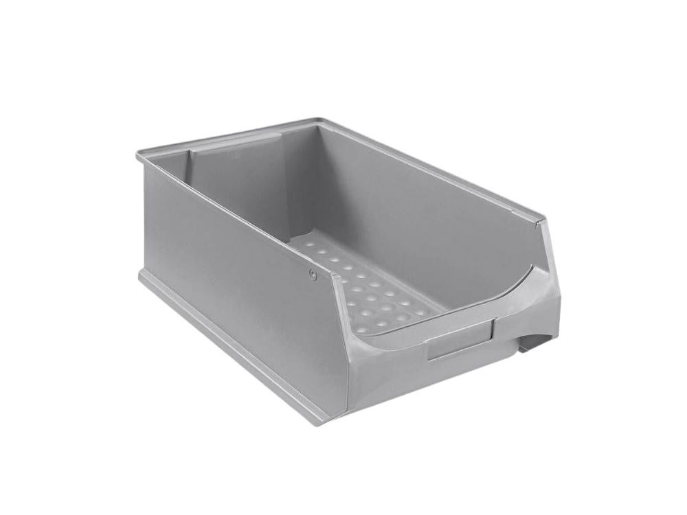 PROREGAL Super Saver Set 4x Grijze Opbergdozen 5,0 HxBxD 20 x 30 x 50 cm 21,8 Liter Opbergdozen