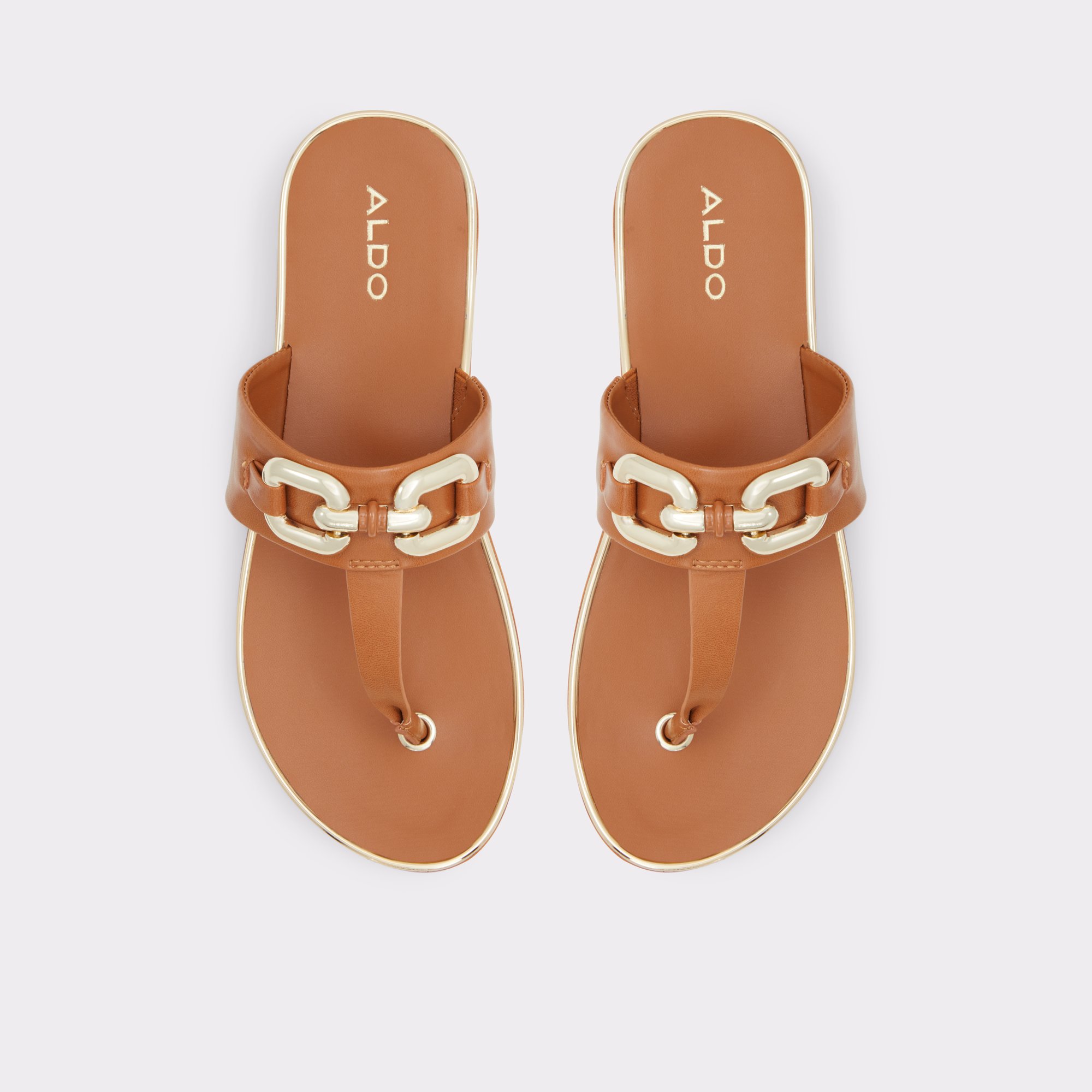 Wiameth Medium Brown Women Flat Sandals