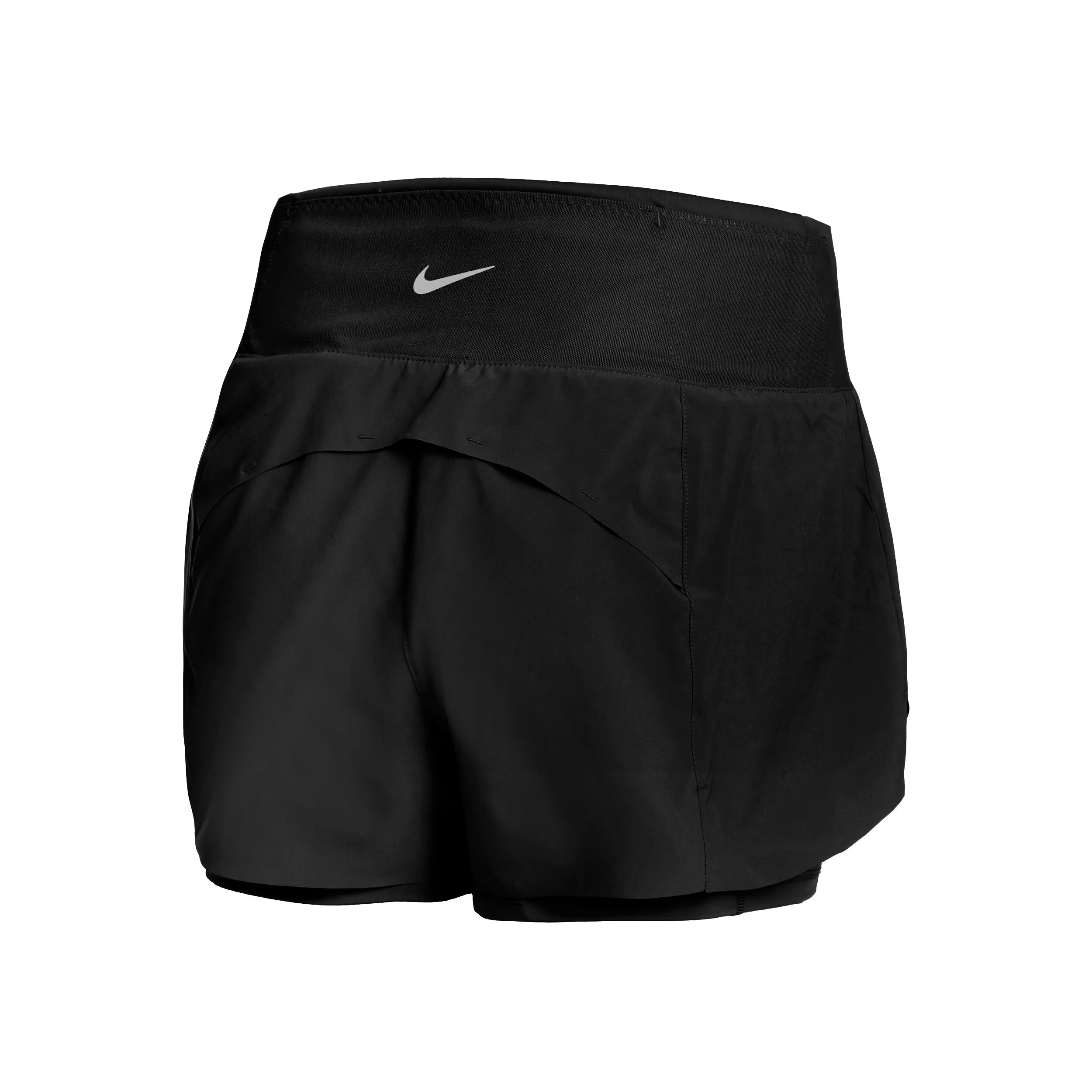 Nike Dri-Fit Swift Mid-Rise 3in 2in1 Shorts Femmes - Noir