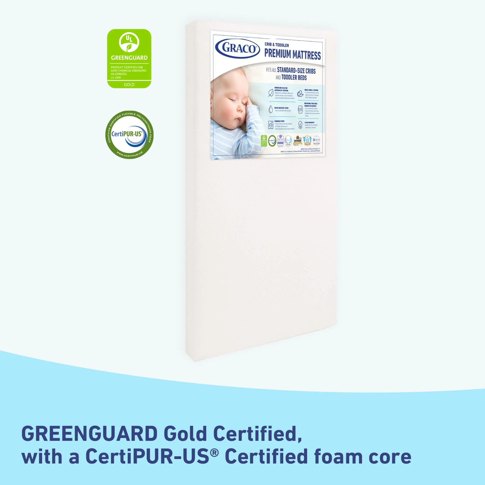 Graco Matelas Roulé en Mousse pour Bébé Premium