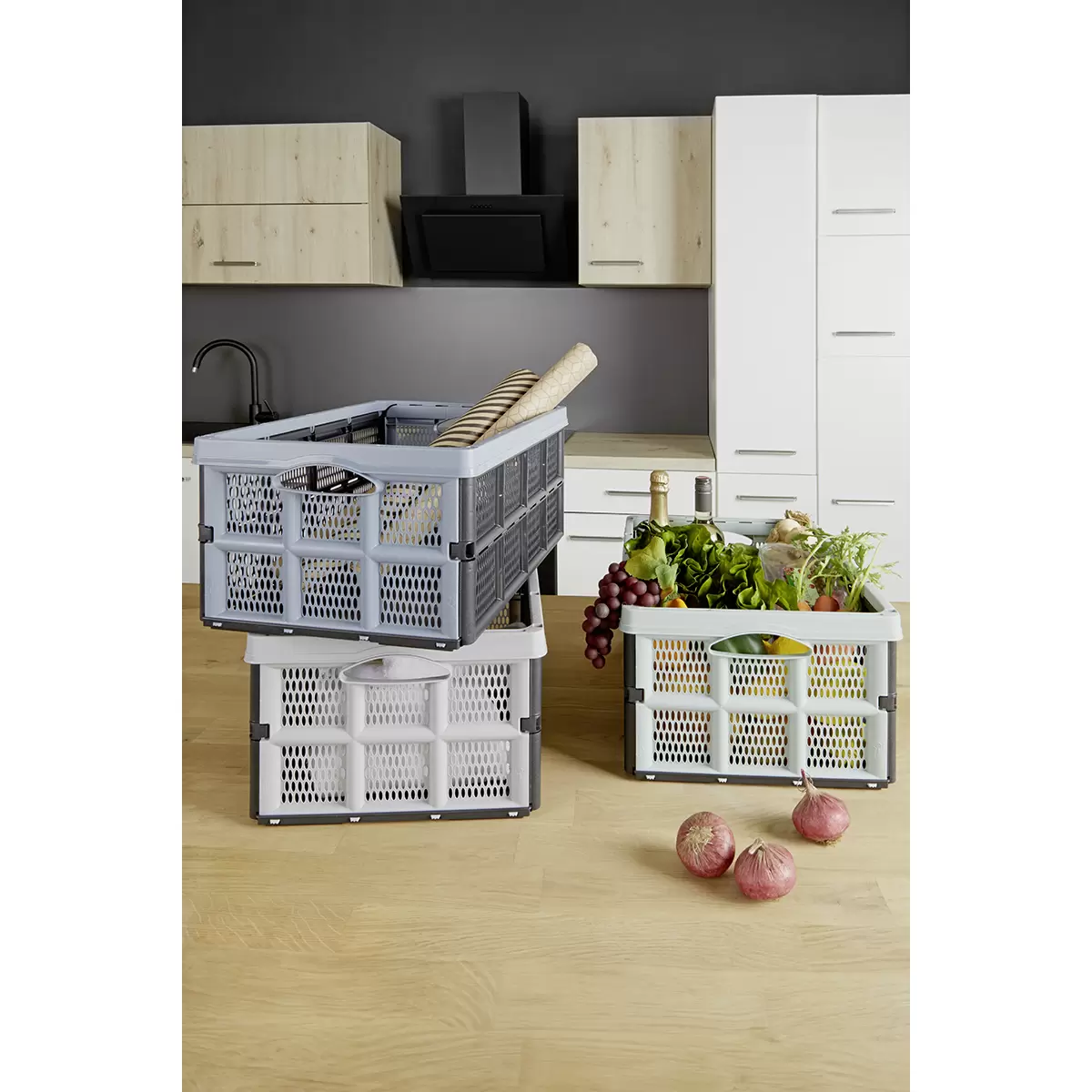 Klappbox Best Price beige,hellblau,hellgrau