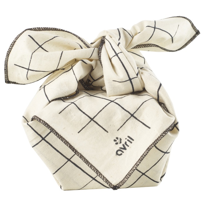 Furoshiki Carreaux 52 x 52 cm Coton bio