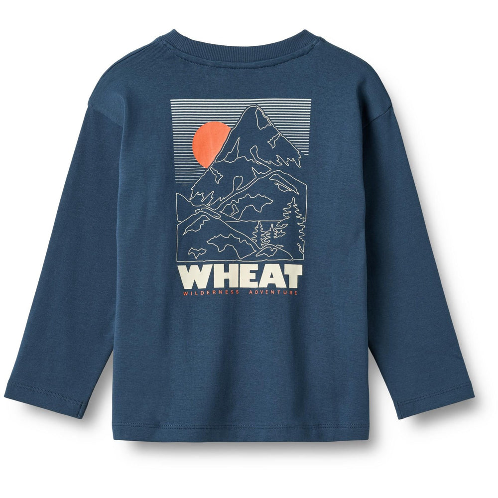 Køb Wheat Blue Denim Bluse Print Dixie