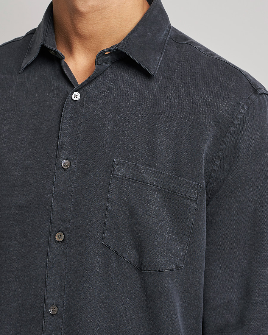 A Day's March Daintree Lyocell Shirt Off Black