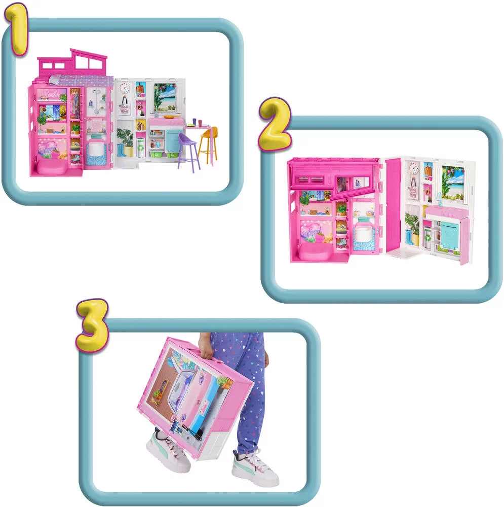 BARBIE® - COFFRET MAISON DE VACANCES AVEC POUPEE