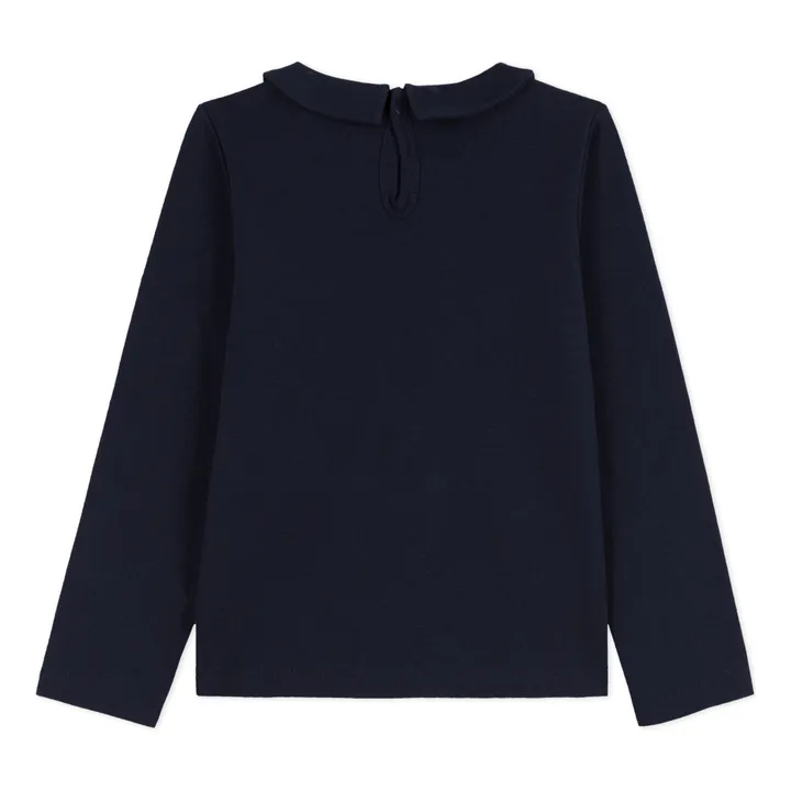 Petit Bateau T-shirt Col Claudine Coving | Bleu marine