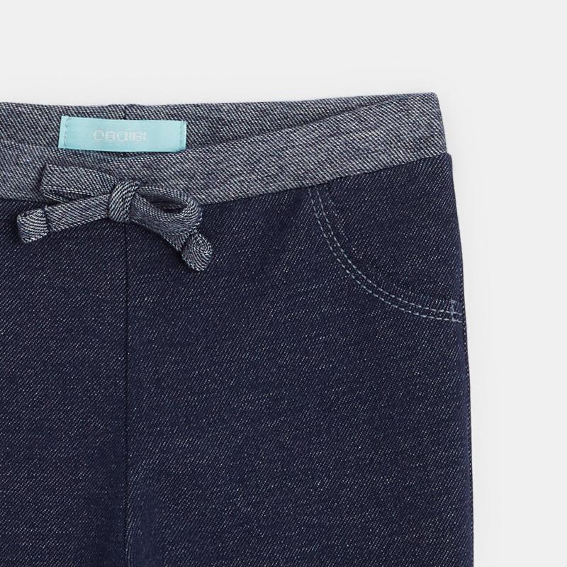 Pantalon molleton bleu bébé fille Bleu