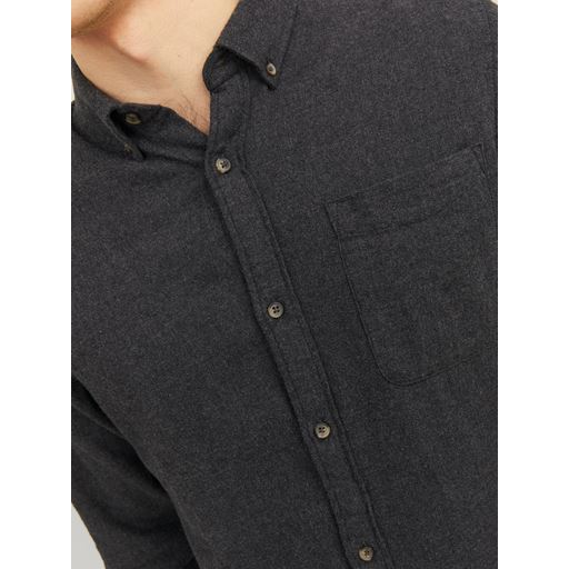 Jack&Jones Classic Melange Skjorte, Dark Grey Melange, M