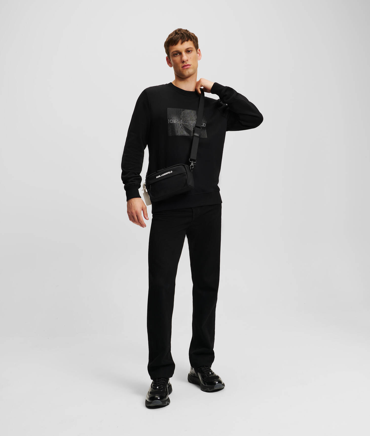SWEAT-SHIRT À ILLUSION D'OPTIQUE