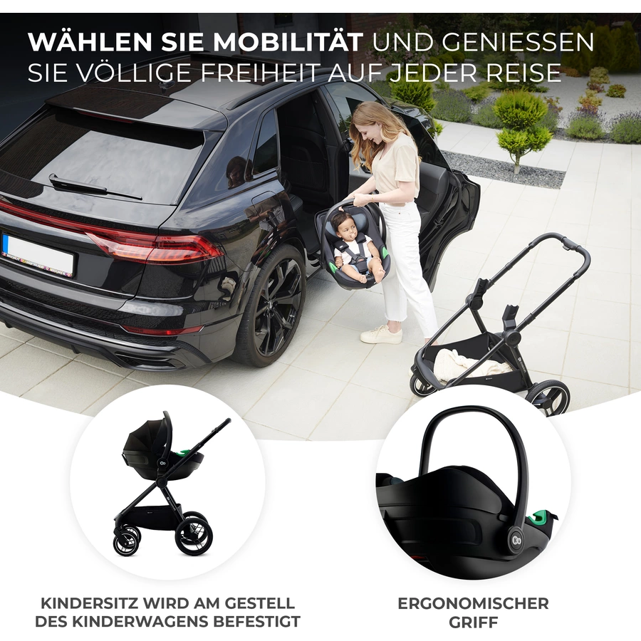 Kinderkraft Autokindersitz I CARE i Size 40 bis 87 cm graphite black