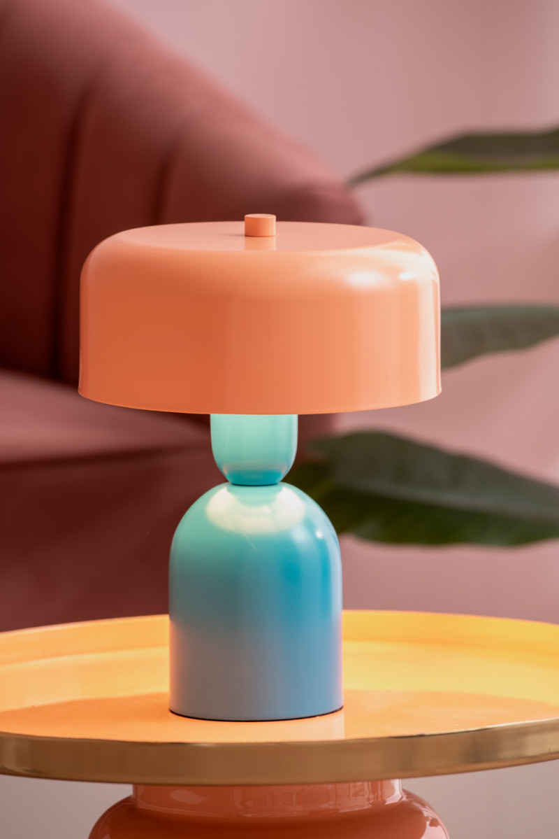 Table Lamp Double Funky LM2251OR Bright orange & soft pink