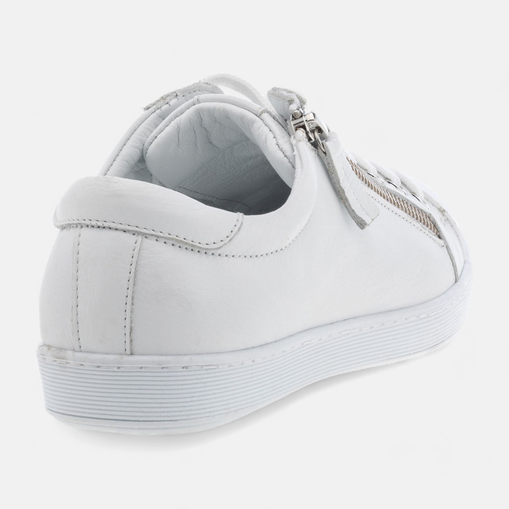 Baskets basses Femme en cuir blanc