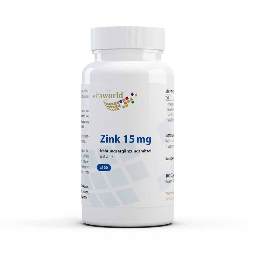 Zink 15 mg Zinkgluconat Kapseln
