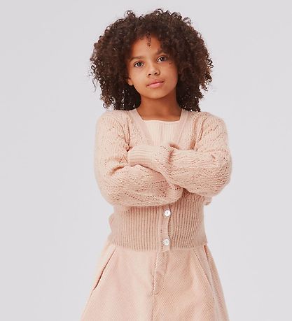 Molo Cardigan - Uld/Polyester - Glory - Fluffy Rose
