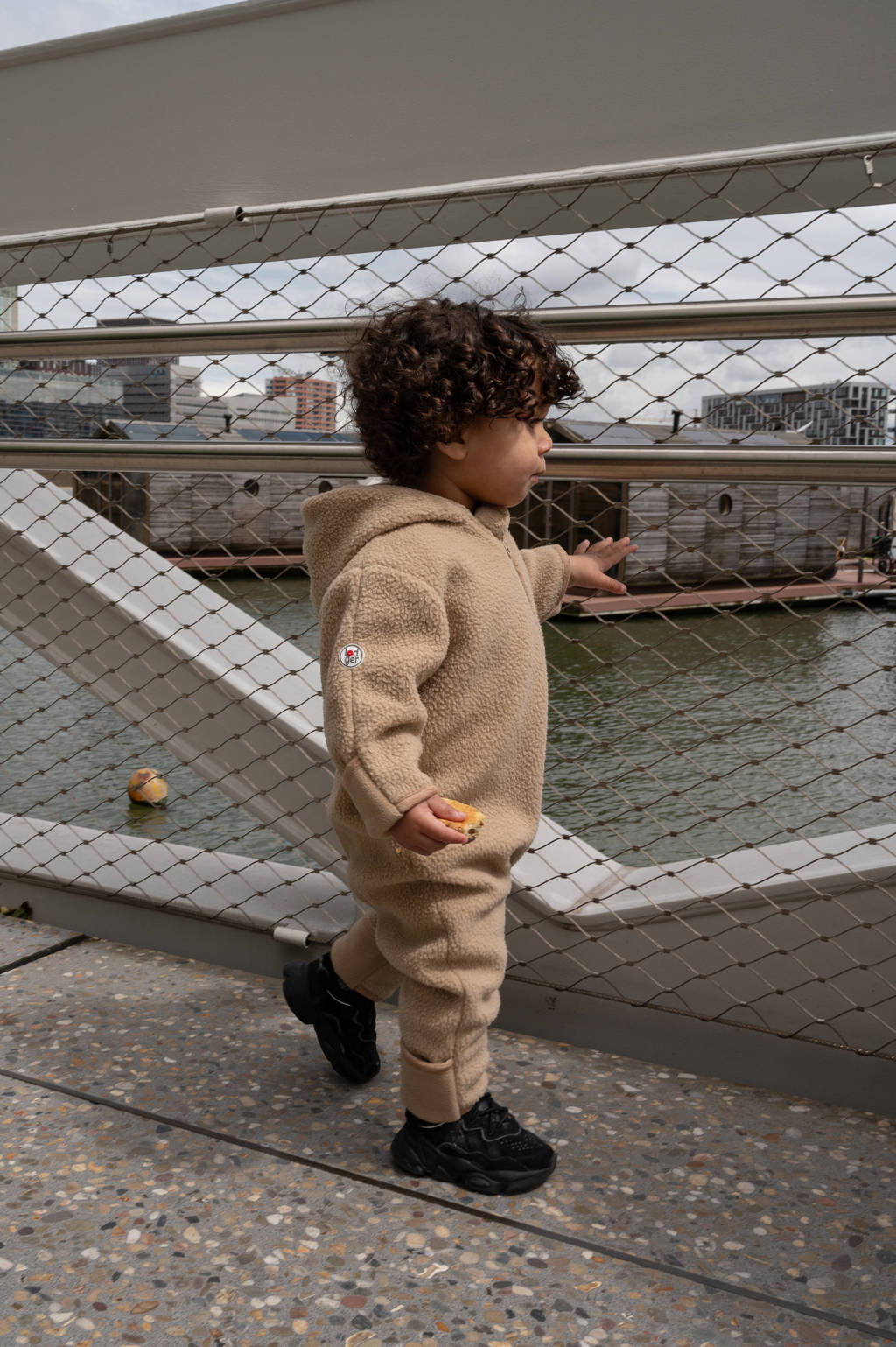 Lodger fleece teddy babypak bruin