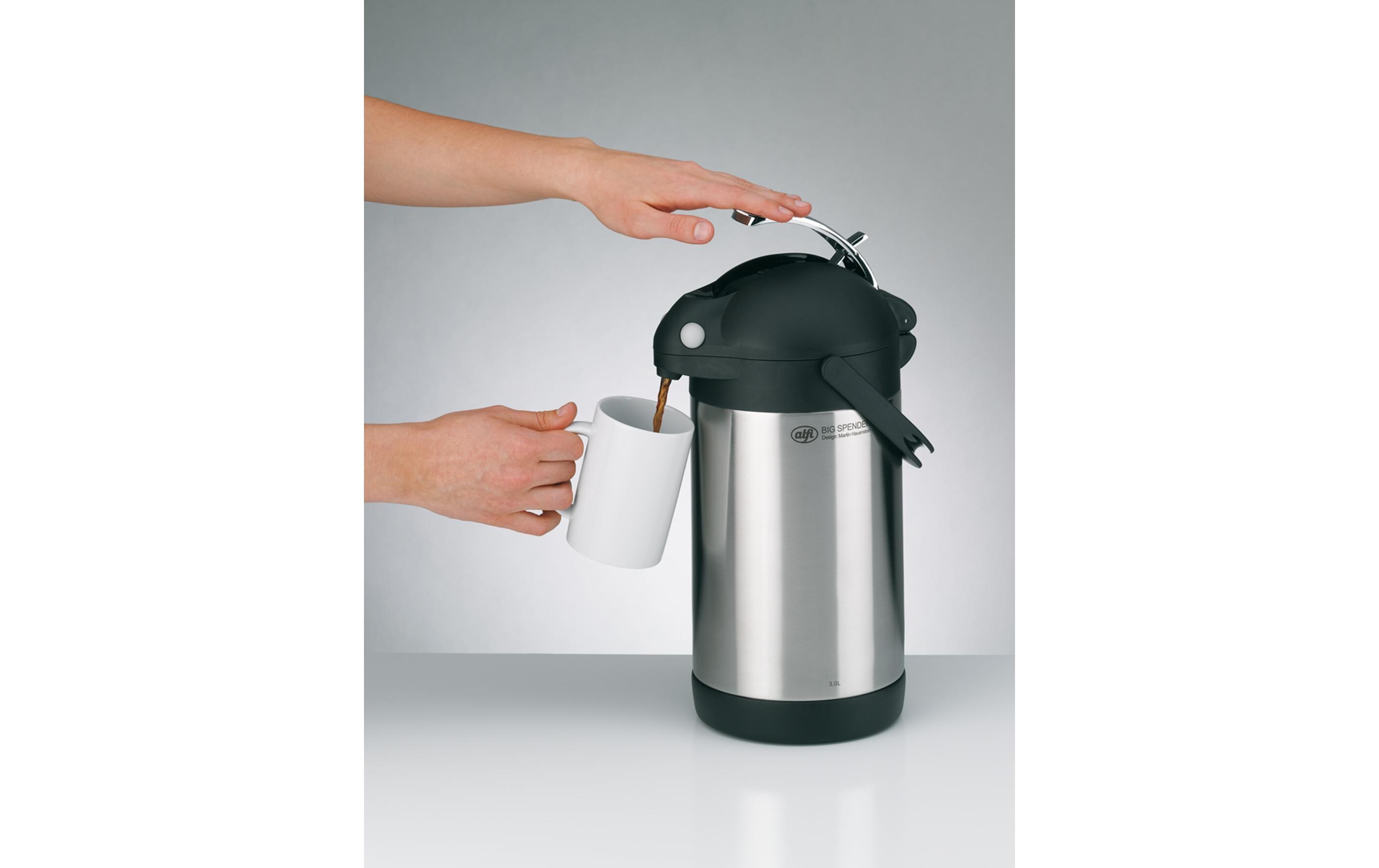Thermoskanne Big Spender 2200 ml, Silber<br>Isolierte Thermoskanne