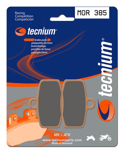 Plaquettes de freins Tecnium Racing MX/Quad métal fritté - MOR385