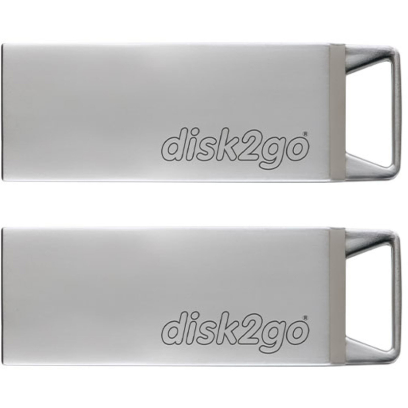 disk2go USB-Stick Tank, 16 GB, USB 2.0, 2 Stück