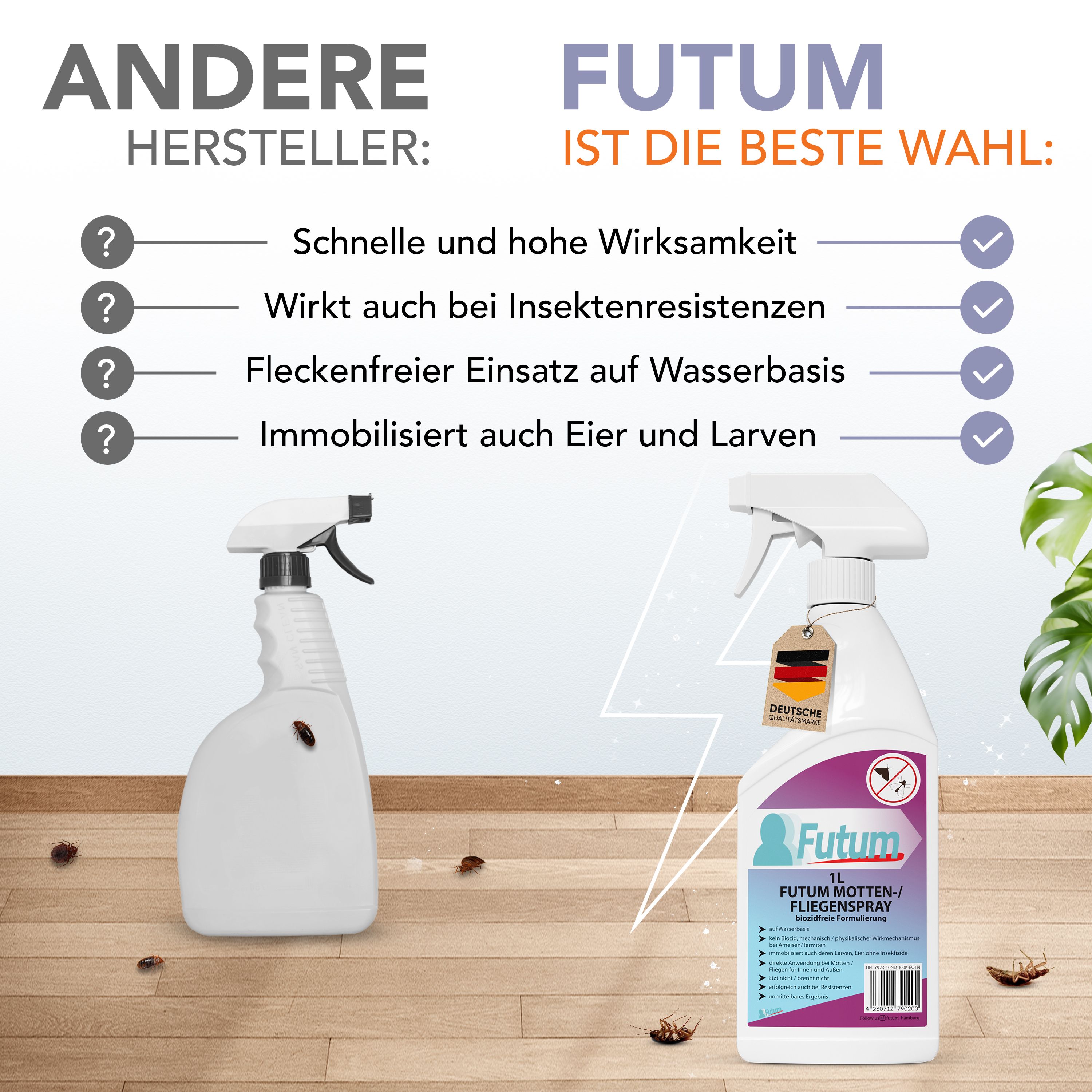 FUTUM 1L Motten- / Fliegenspray
