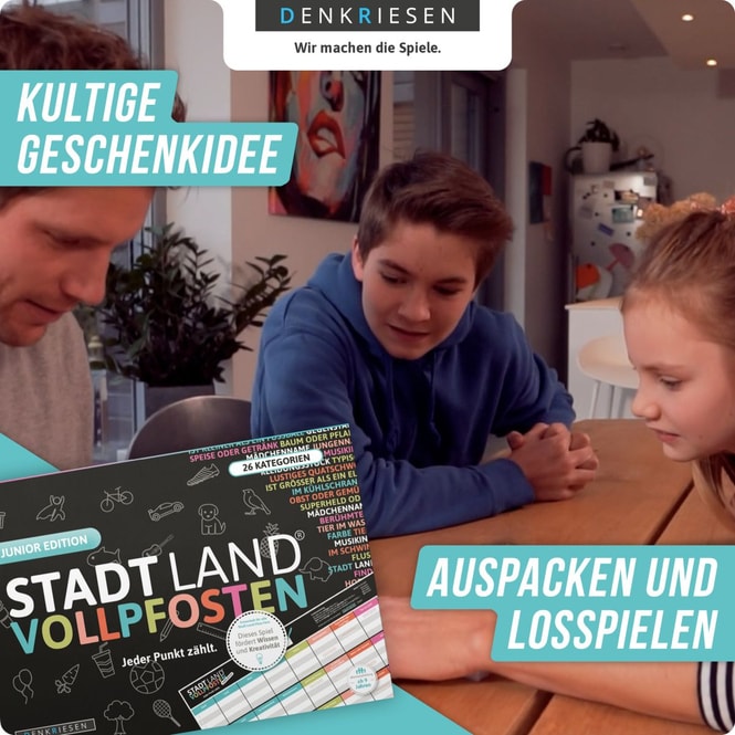 Stadt Land® Vollpfosten - Junior Edition -  Jeder Punkt zählt.
