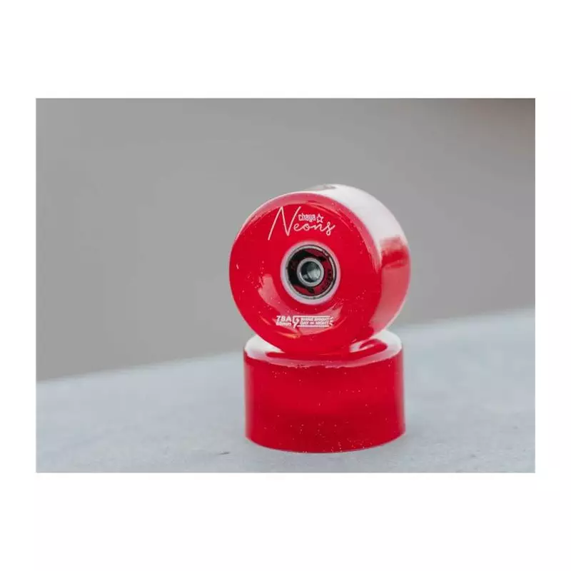 Roues roller CHAYA Neon LED Red