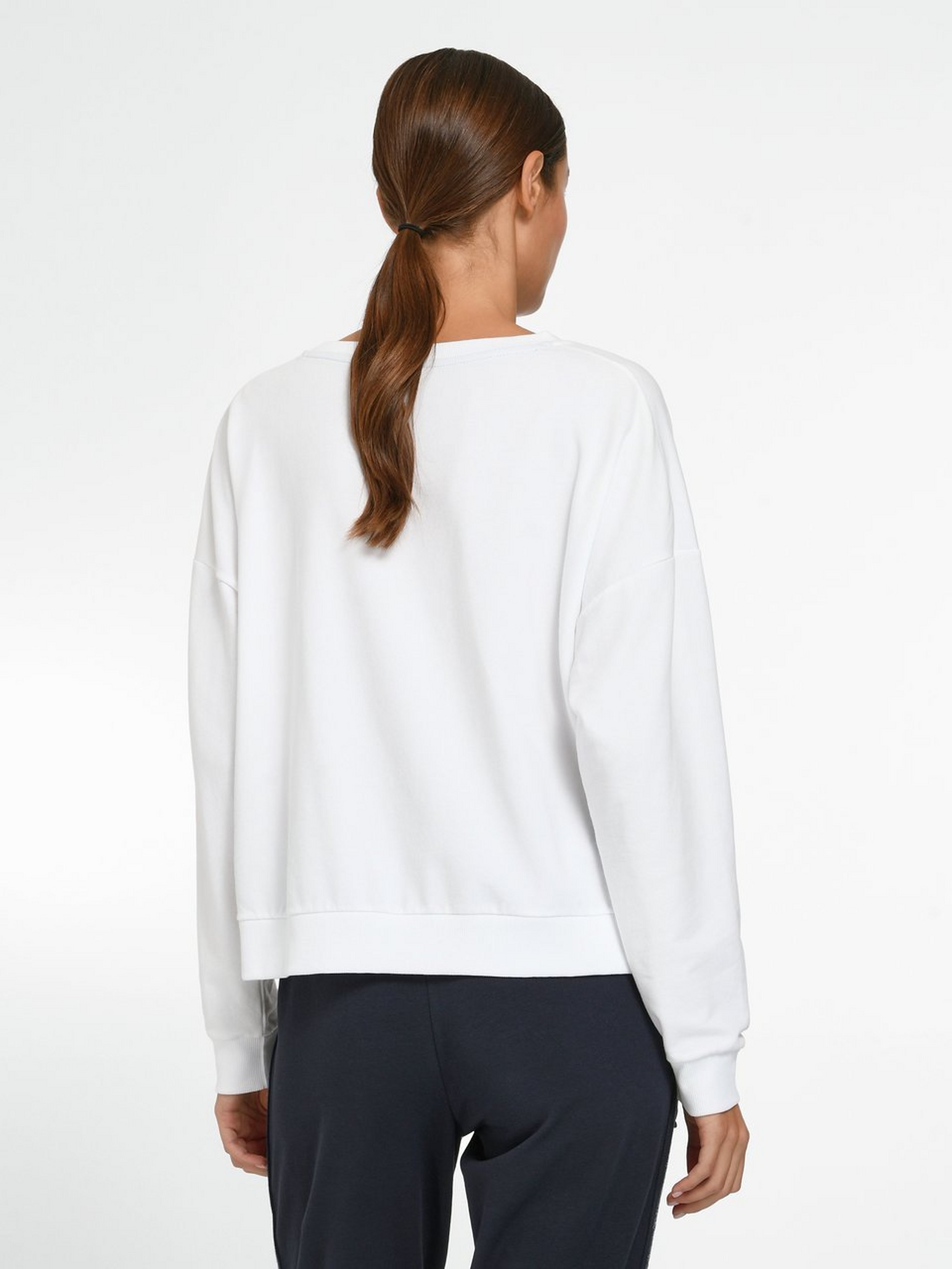 Sweatshirt mit überschnittener Schulter
