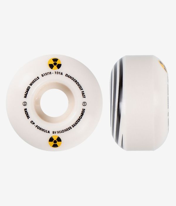 Madness Hazard Swirl CP Radial Rollen (white) 51mm 101A 4er Pack