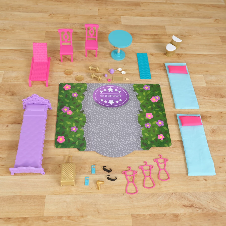 Kidkraft® Puppenhaus 2-in-1 Hotel und Waterslide