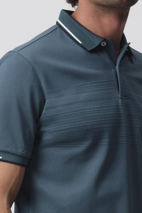 Campbell blauwe heren polo