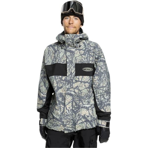 Veste de ski QUIKSILVER HIGH ALTITUDE 20K JK WOODLAND ABSTRACT SEA SPRAY