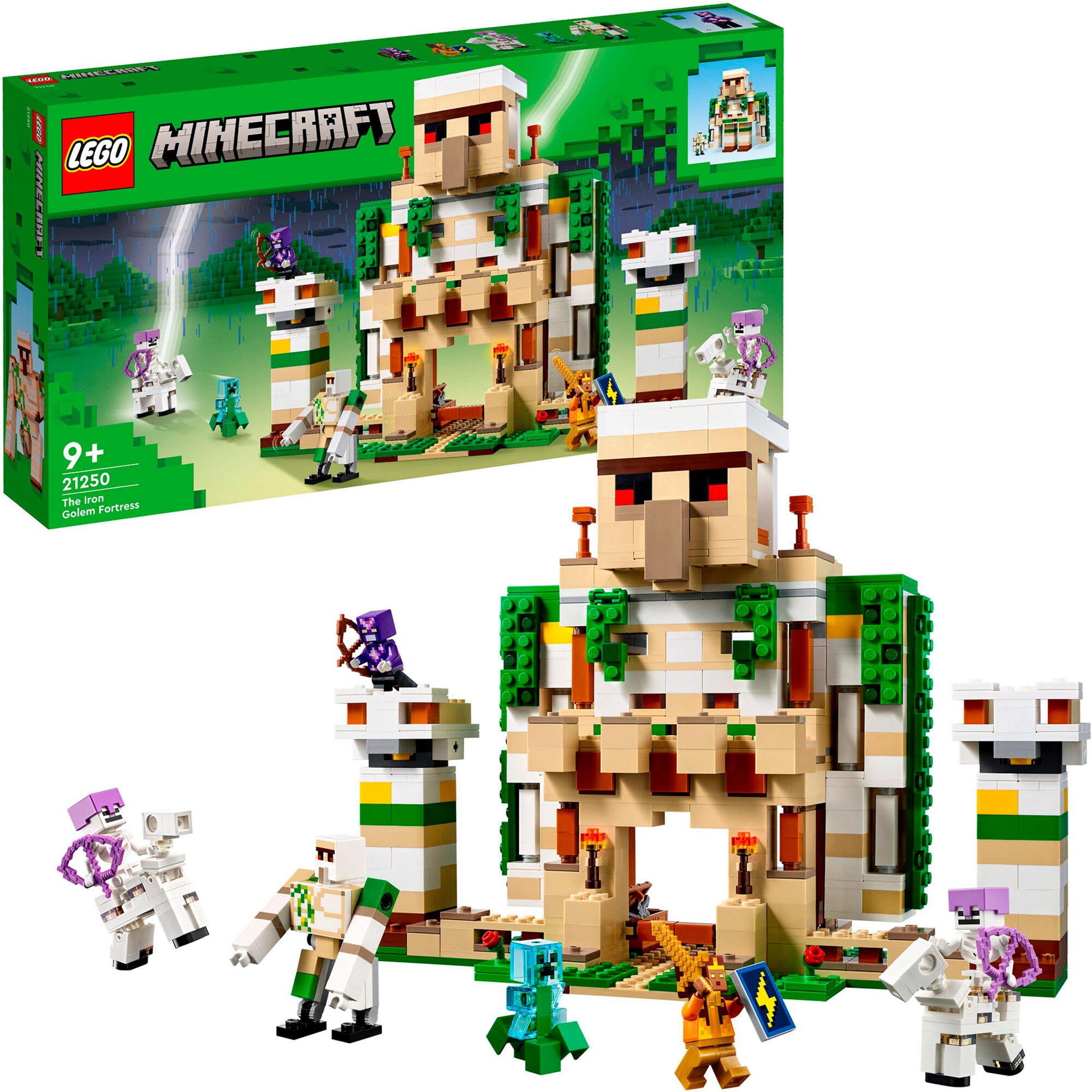 LEGO Konstruktionsspielzeug Minecraft Die Eisengolem-Festung