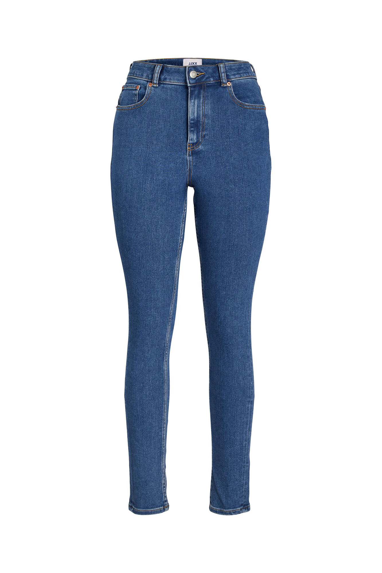 Calça jeans skinny de cintura alta