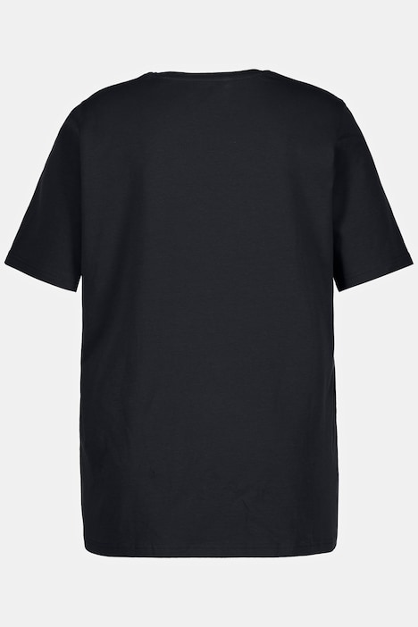 T-Shirt, A-Linie, Rundhalsausschnitt, Halbarm