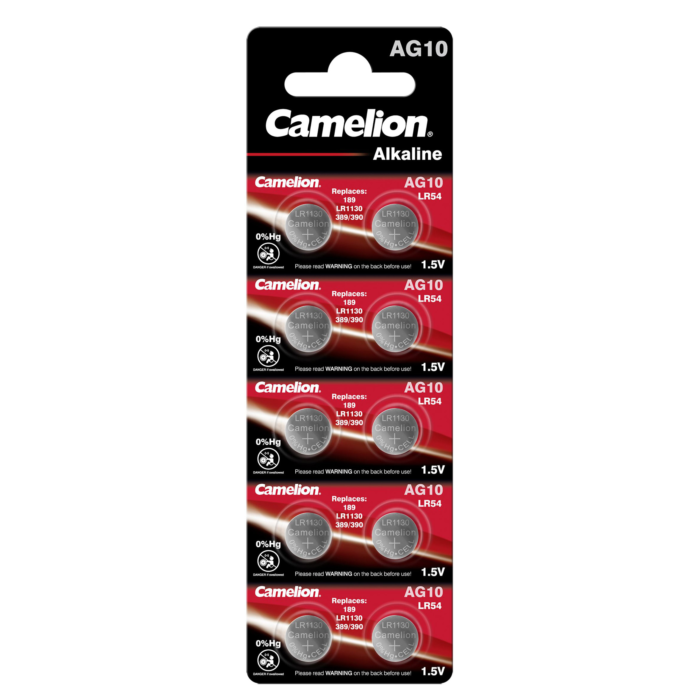 Knopfzelle Camelion Alkaline LR54 10 Stk.