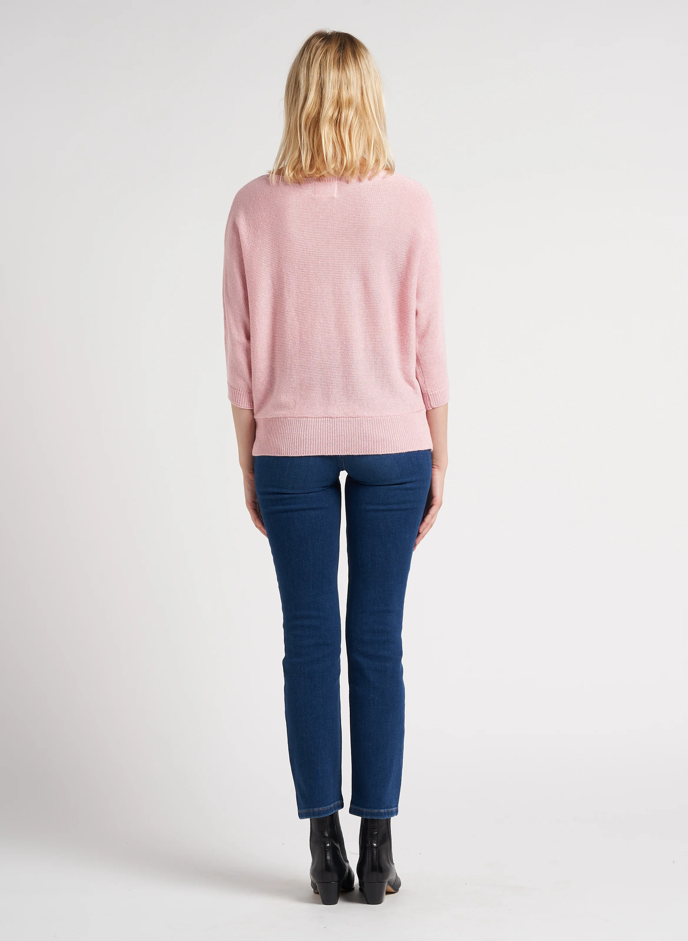 SONIA - Jean slim délavé en coton mélangé | Bleu