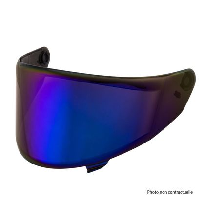 Ecran casque KYT R2R - Iridium / Bleu
