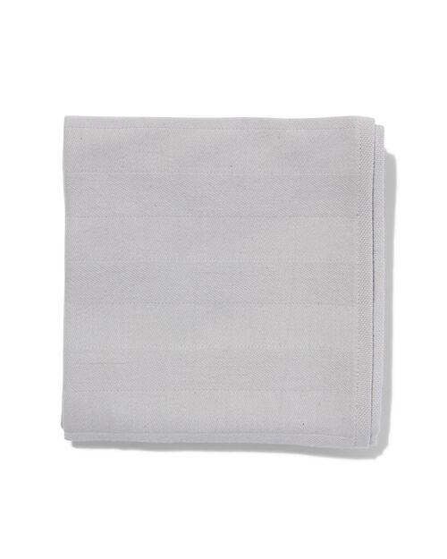 torchon 65x65 coton gris
