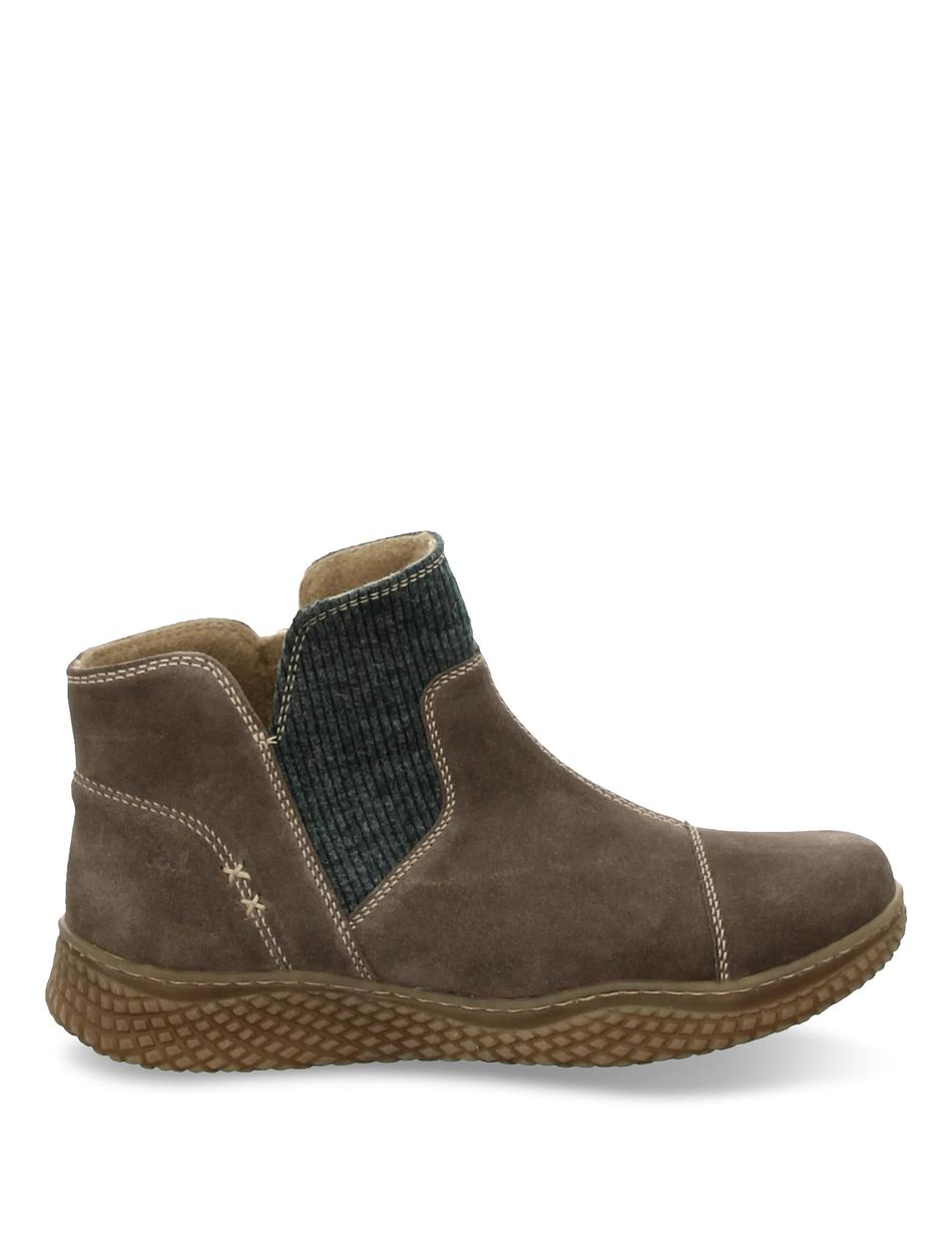 Stiefelette Amelie 08, grau-kombi