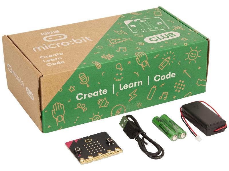 BBC micro:bit Entwicklerboard micro:bit V2.2 Club 10 Stück Entwicklerboard im Taschenformat mit 5 x 5 LED-Matrix