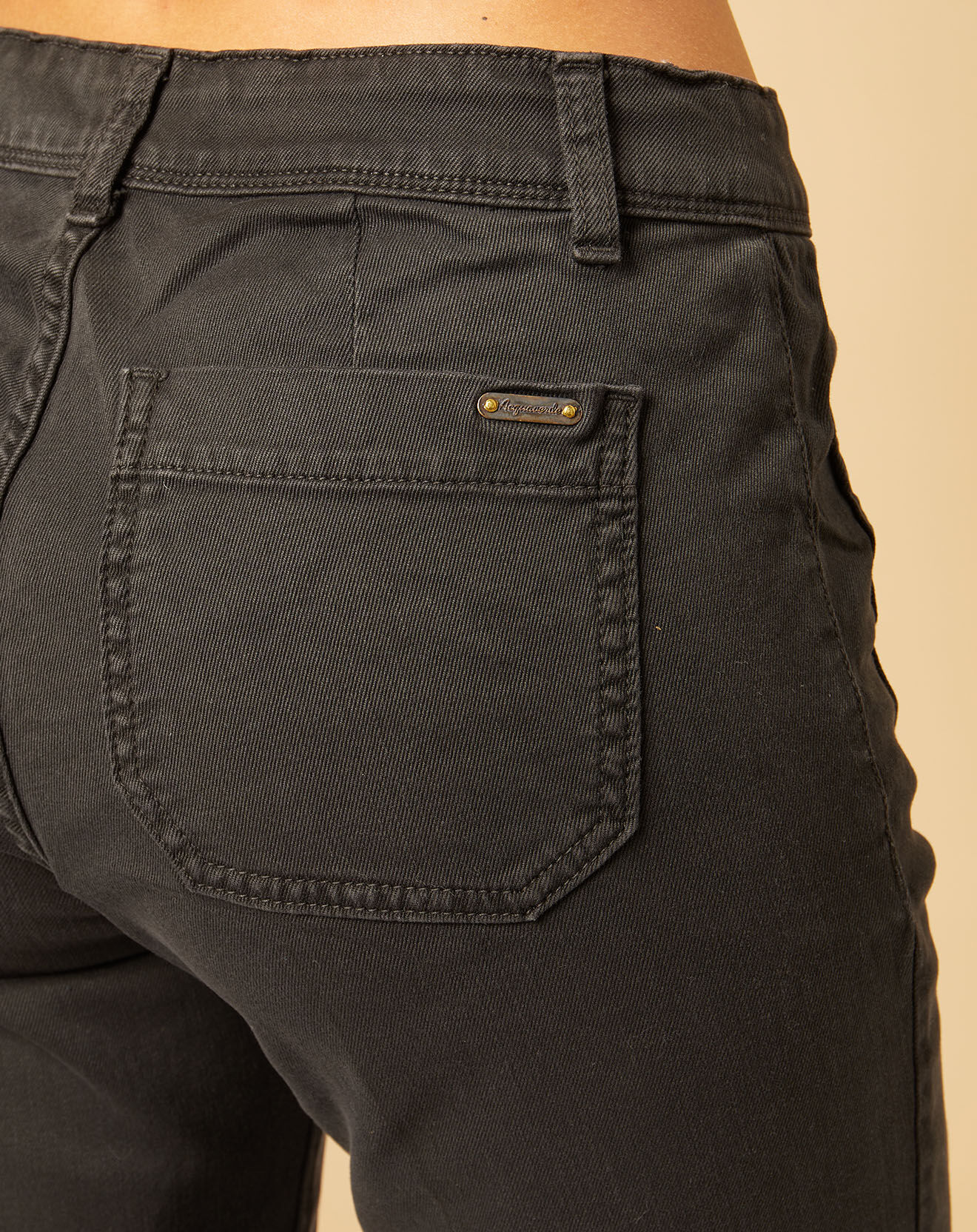Acquaverde Jean bootcut Charlotte charcoal