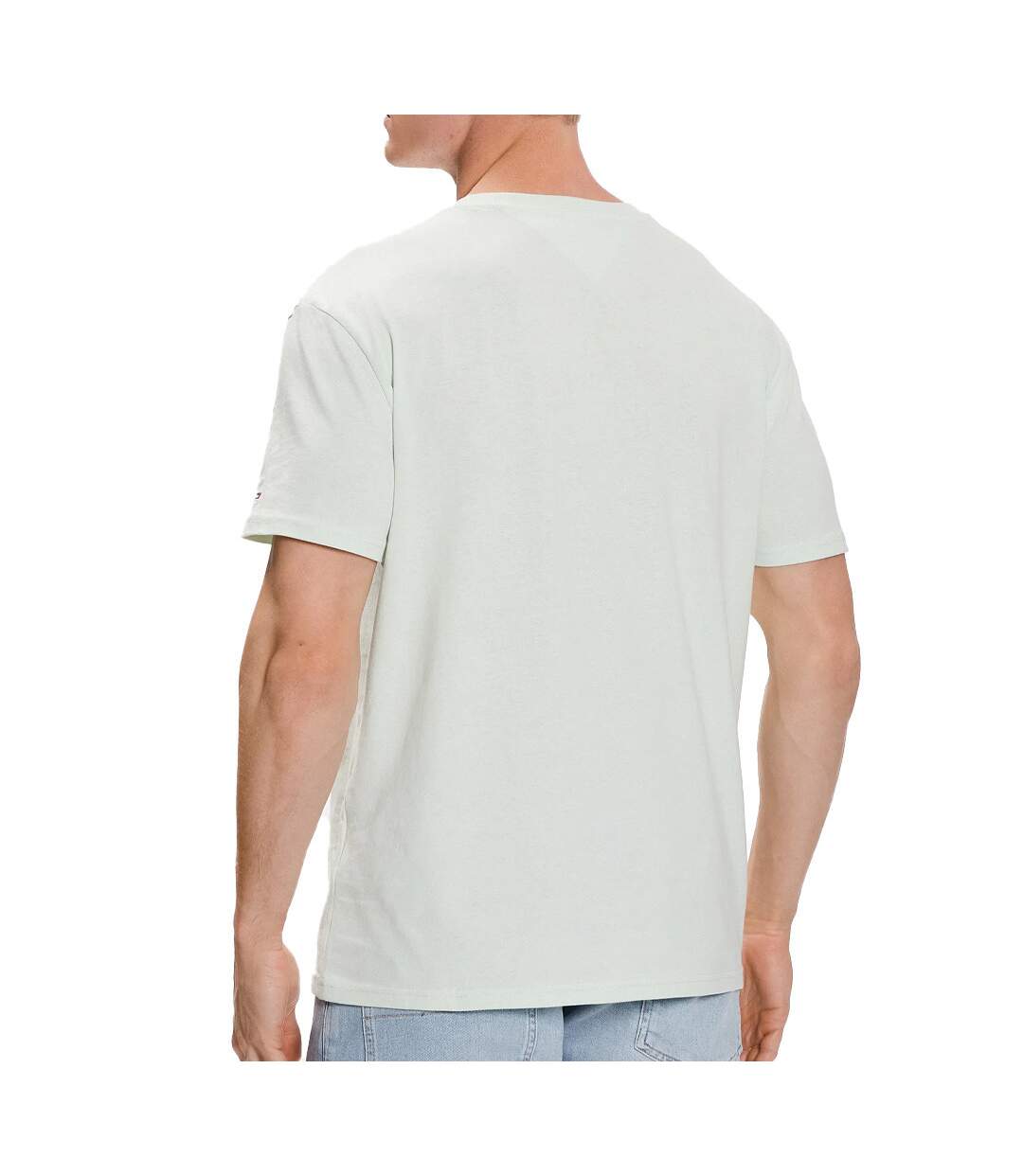 T-shirt Vert D'eau Tommy Hilfiger College Pop