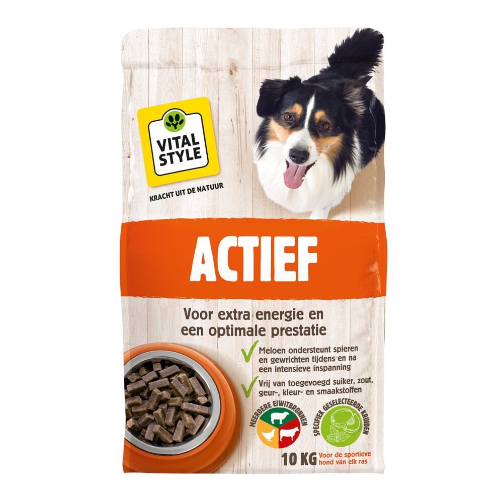 VITALstyle Hondenvoer Actief Hondenbrokken10 kg