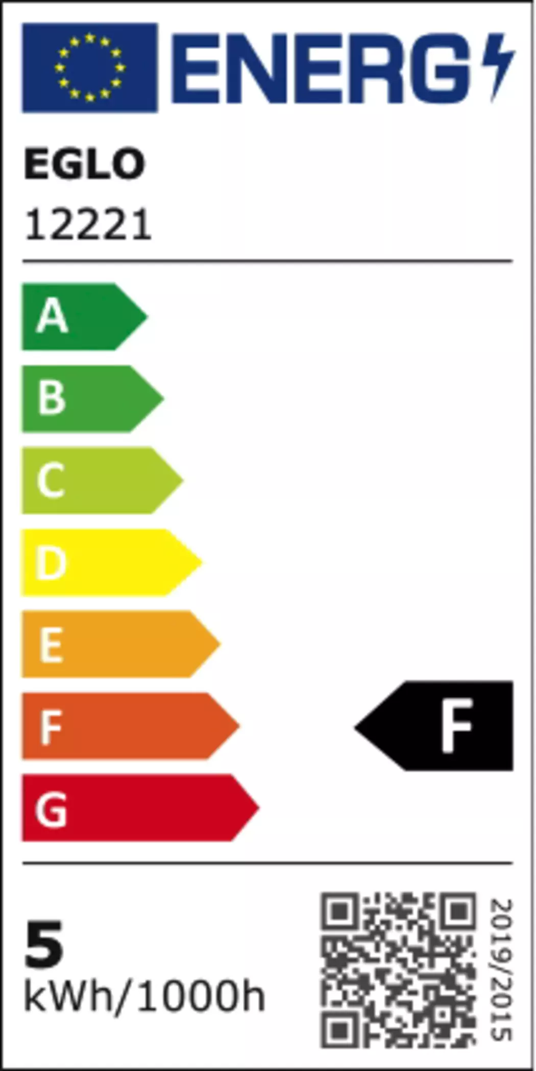 LED-Birnenform E27/4,9Watt/Energie F